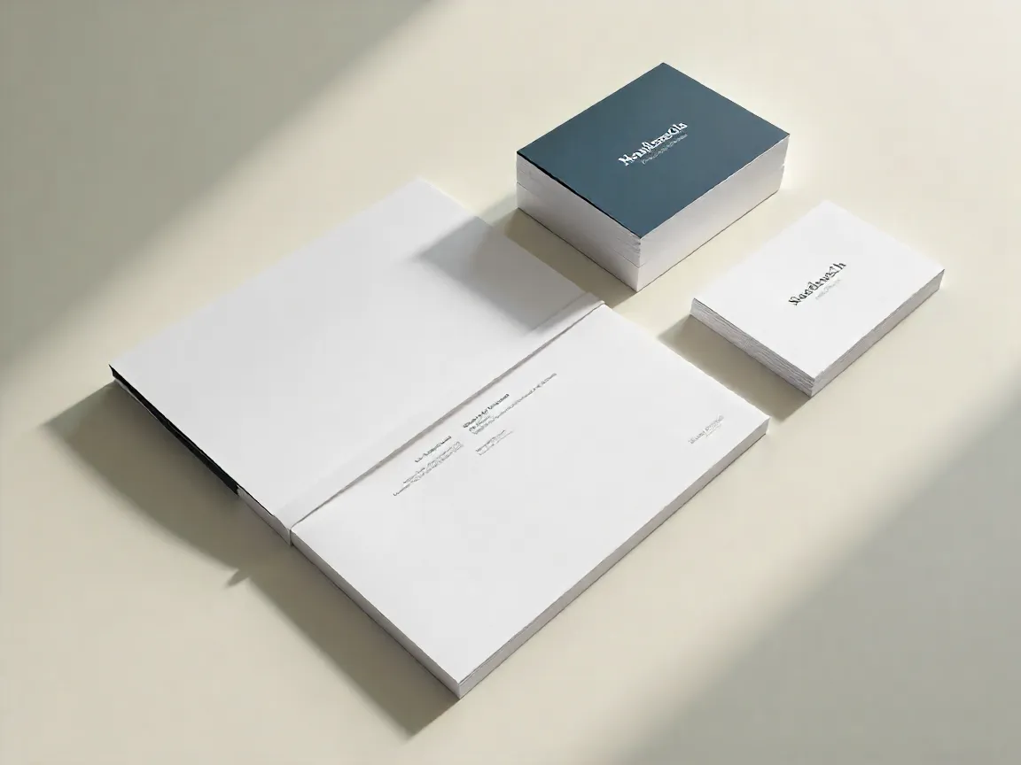 Professional branding package with complete materials