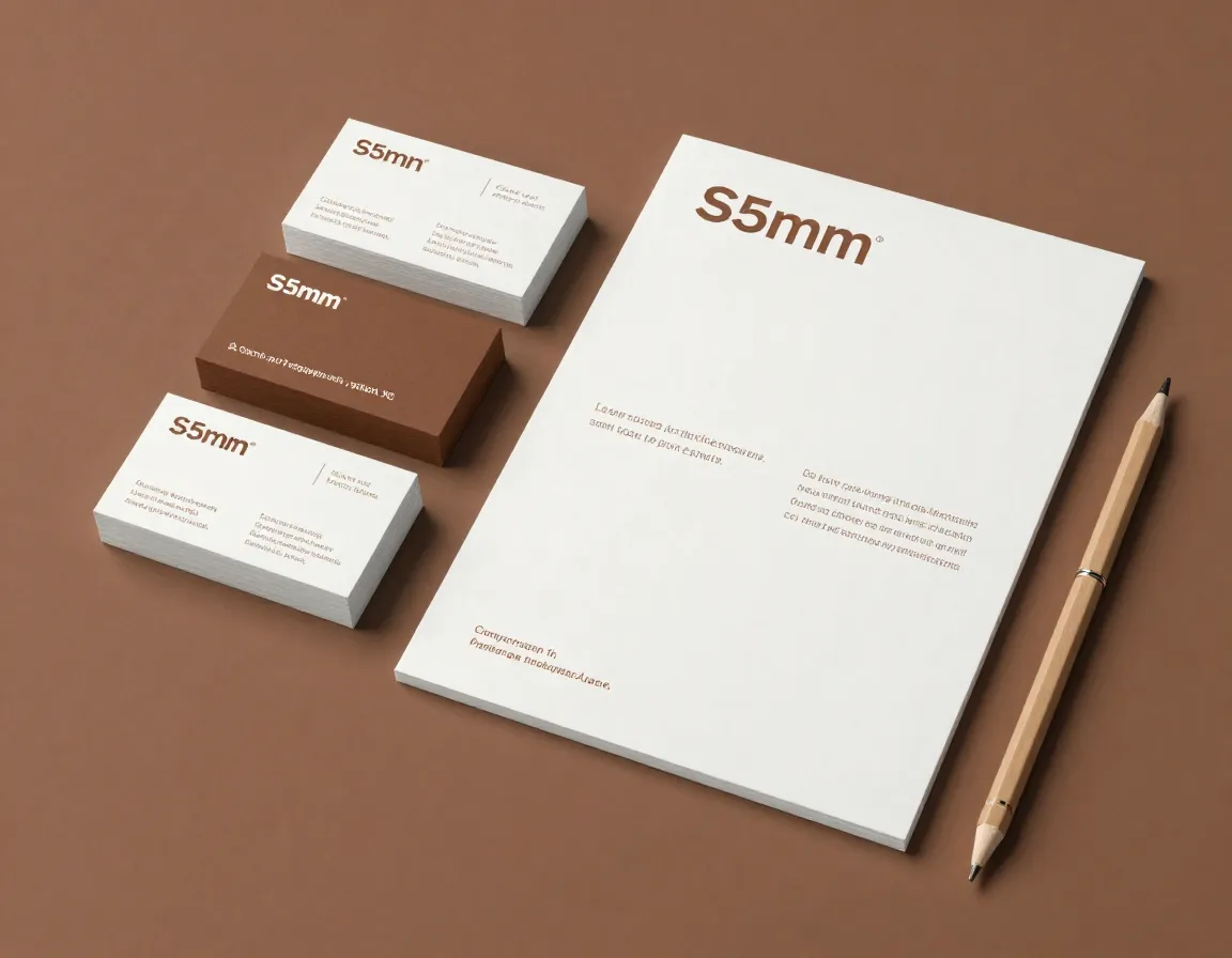 Complete branding materials including business cards and stationery